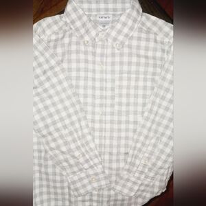 Men's Gray Checkered Shirt